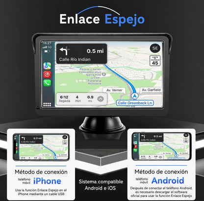 Pantalla portátil de 7 Pulgadas para Coche